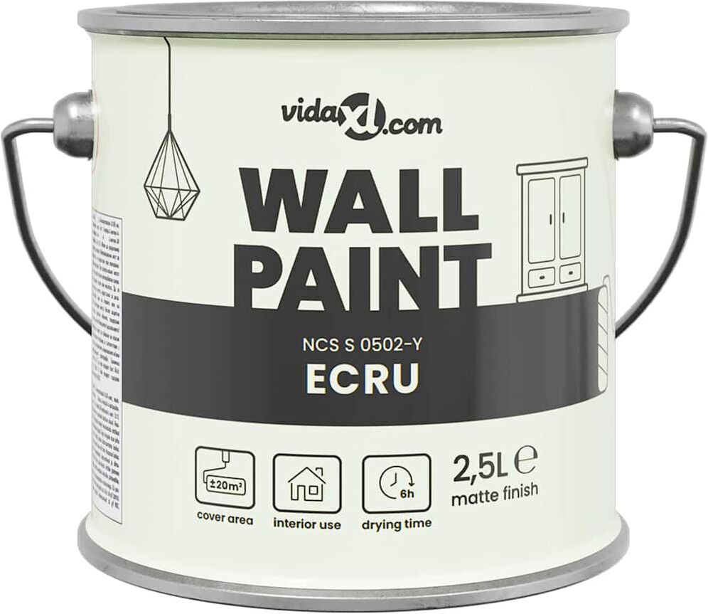 vidaXL Peinture murale Marron 2,5 L Wall Print