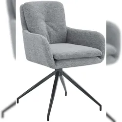 CLP Esszimmerstuhl Pickett Stoff grau