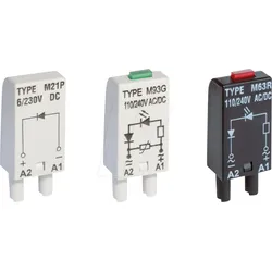 RPL LV M93R - LED-Anzeige + Varistor, 110/240 V AC/DC, LED rot