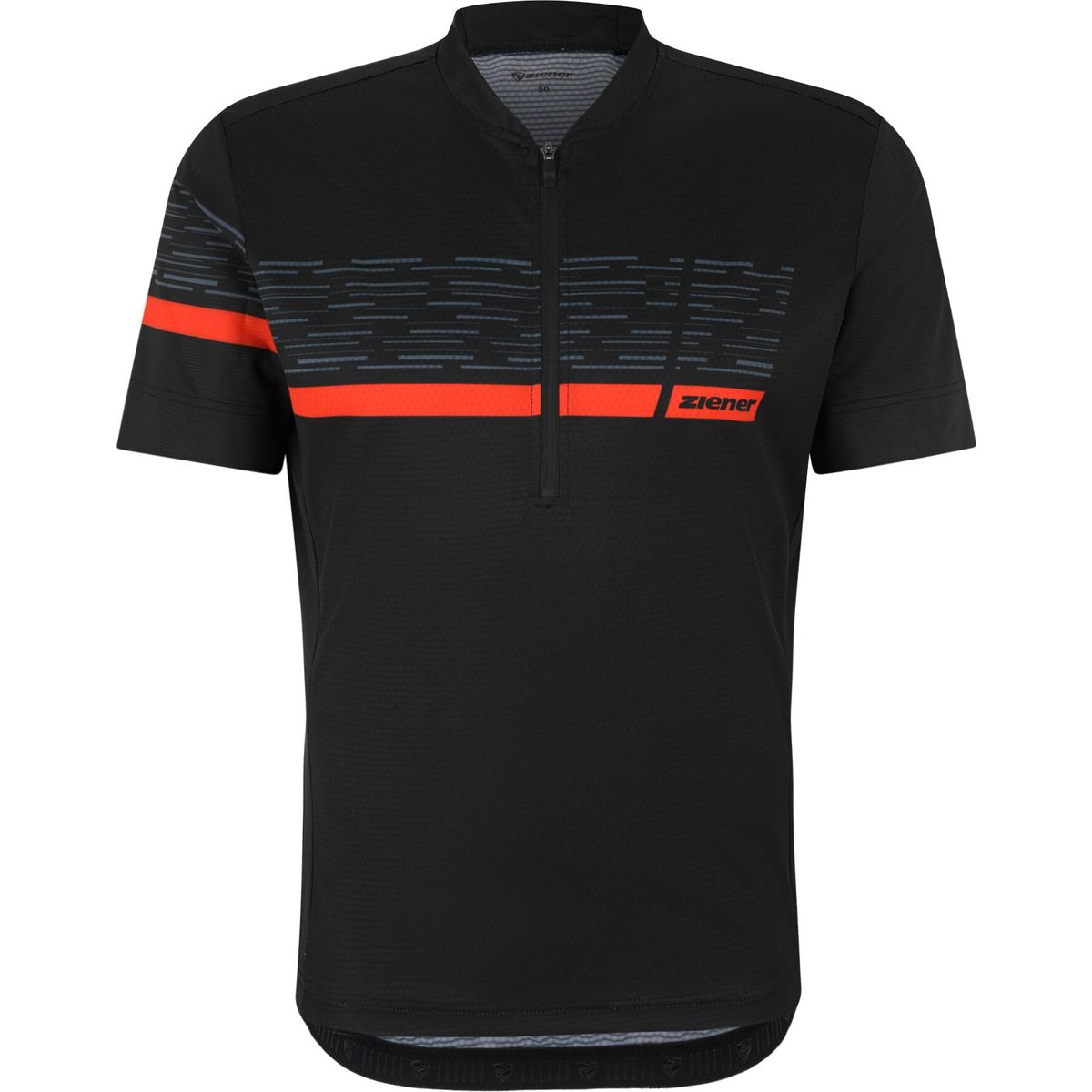 Ziener Nemic-z Shirt man black.orangered (12235) 48 431004-12235-48