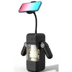 Baile, Masturbator, Game Cup - Masturbador Masculino Con Vibración Y Función Calor Con Soporte Para Móviles - Negro