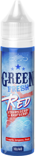 Eliquid France Red Green Fresh Liquido Shot 10ml Fragola Lampone Ghiaccio