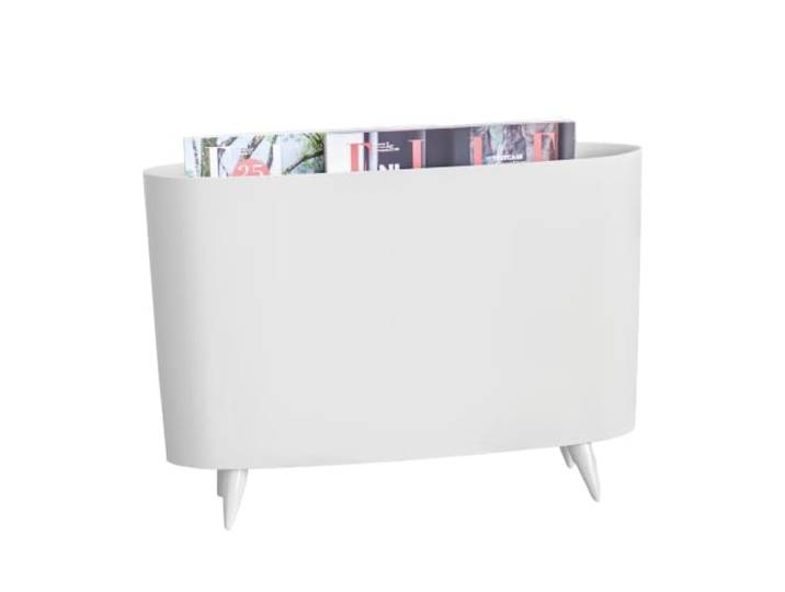 koziol range-revues Milano\, thermoplastique\, blanc\, 12 x 45\,7 x 31\,5 cm