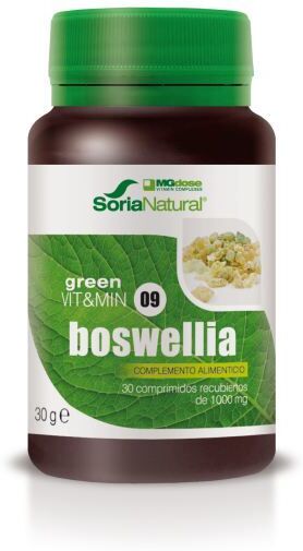 Soria Natural Boswelia Mgdose 30 Tablets