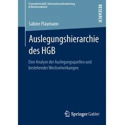 Auslegungshierarchie des HGB, Fachbücher von Sabine Plaumann