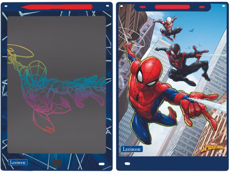 Lexibook Spider-Man 11-Inch Multicolour E-Ink Drawing Tablet with Stencils for Kids, Ages 3 and Up