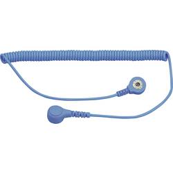 BJZ C-198 1263 ESD-Erdungskabel 1.80 m Druckknopf 4 mm, Druckknopf 10.3 mm