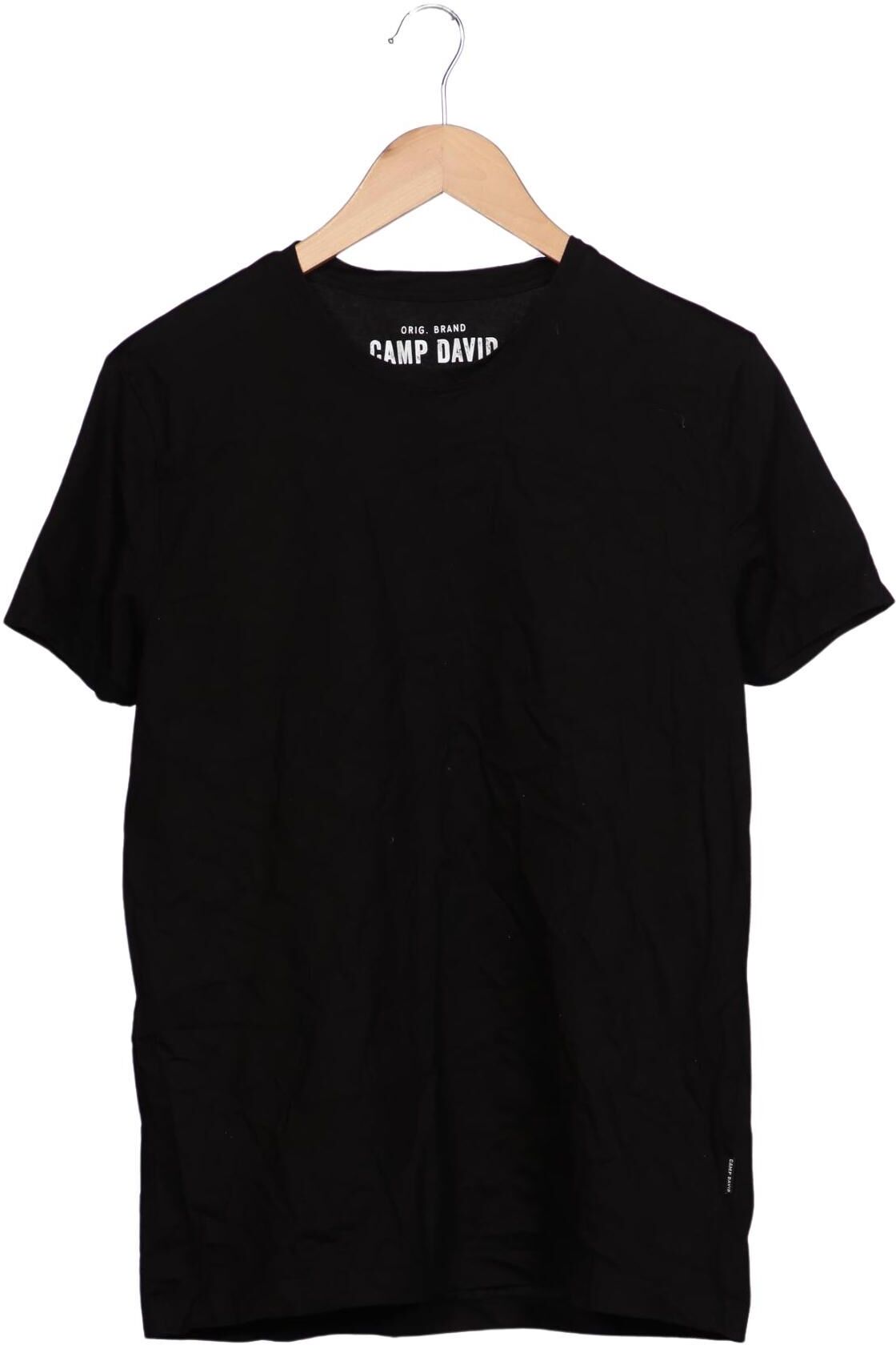 Camp David Herren T-Shirt, Schwarz, Gr. L, Baumwolle - Second Hand