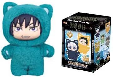 Inspired Living EAKI Cat Park Party Gojo Satoru Blind Box Plush Pendant Jujutsu Kaisen Collectible Anime Bag Charm 11