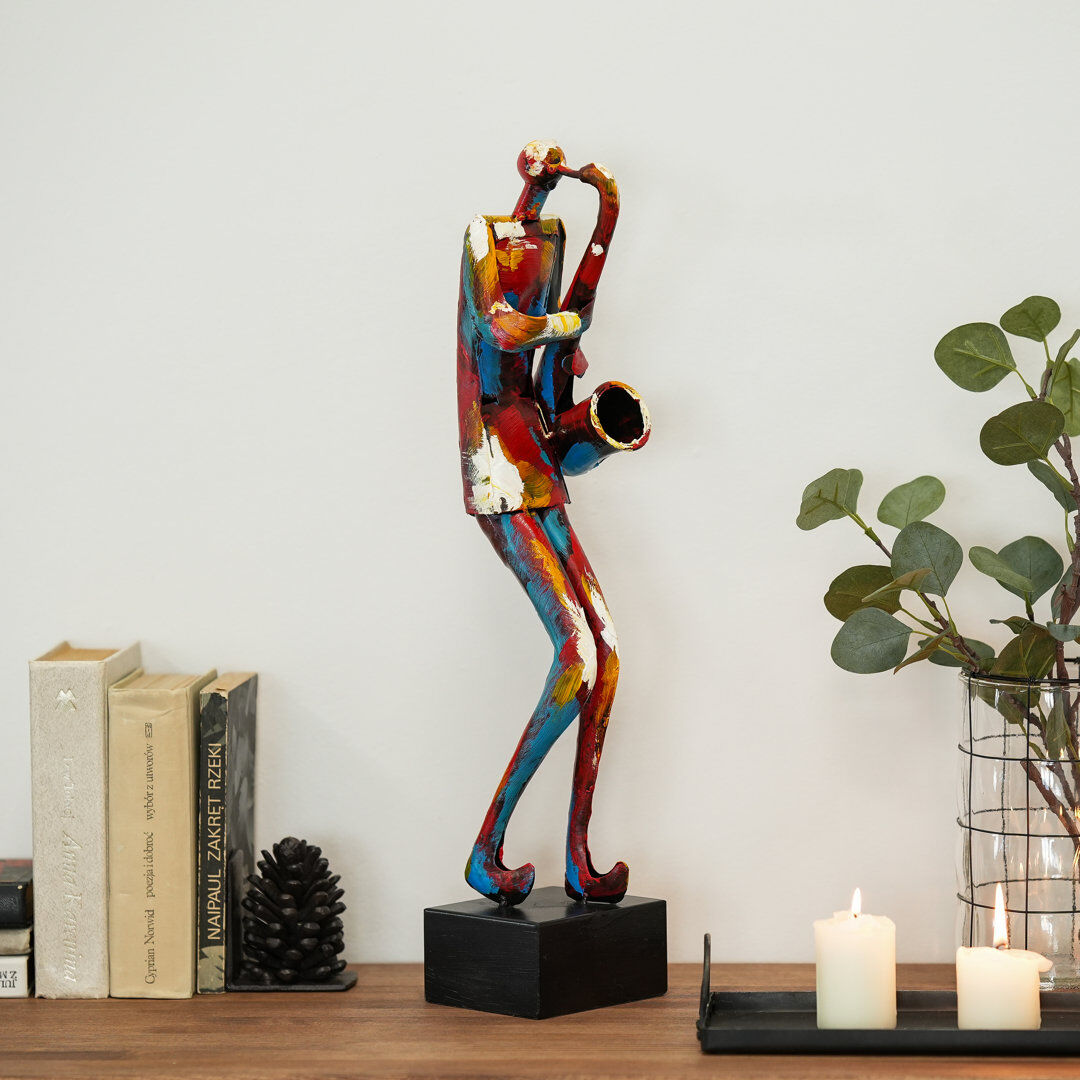 Happy Larry Harrod Figurines & Sculptures Blue;Yellow;Red 56cm H X 16cm W X 13cm D
