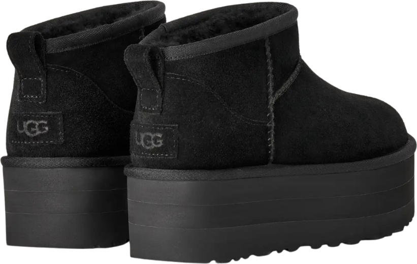 Botas Ugg Classic Ultra Mini Platform Mujer Negro 40
