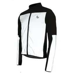 Wowow, Herren, Velojacke, Giacca Santiago (L), Silber, Schwarz, L