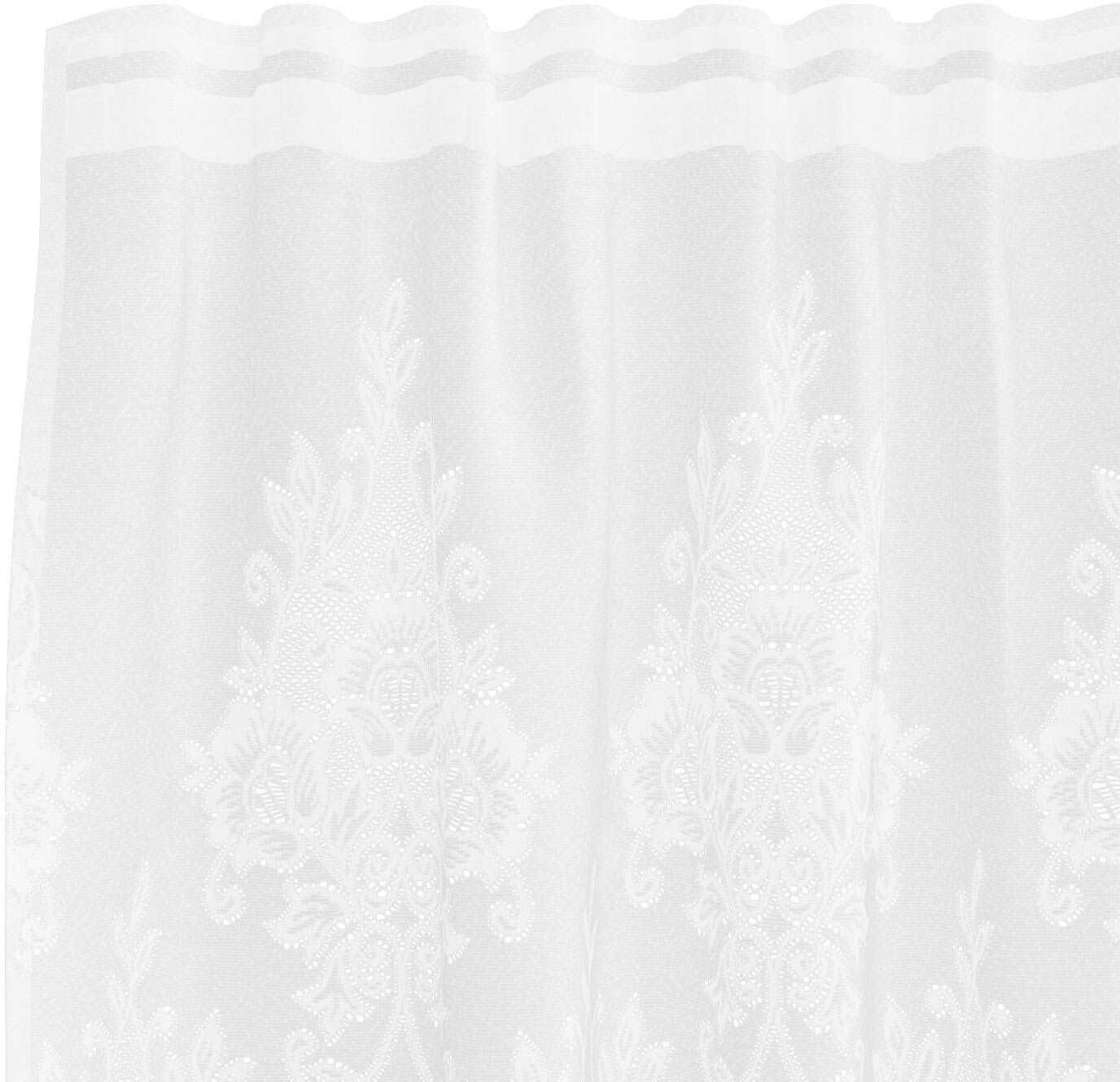 vidaXL Rideau en Dentelle Blanc 245x150cm Polyester