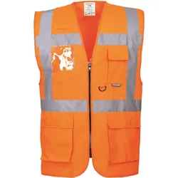 Warnweste Executive "BERLIN" Kl. 2 - XL - Orange