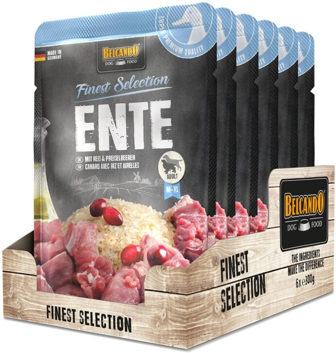 Belcando Finest Selection Pato com Arroz e Mirtilos Vermelhos 6 un x 300g