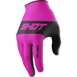 Shot racegear, Motorradhandschuhe, Kinderhandschuhe Shot Draw Sky Pink Gr.L (Mädchen, L)