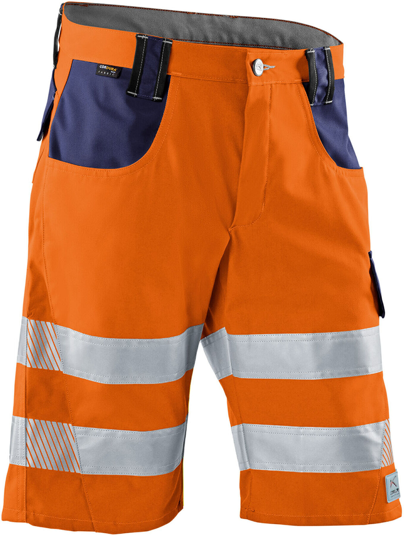 Kübler Shorts REFLECTIQ PSA 2 warnorange/dunkelblau Form 2307 Größe 46 ; Kübler Workwear (2307 8340-3748-46)