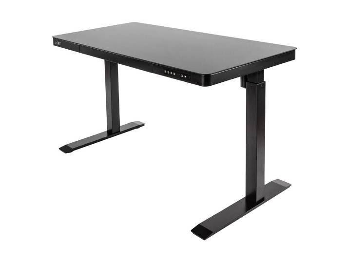 Stehtisch seville classics Airlift , schwarz, B:121,9cm H:120cm T:61cm, Tische, Stehtisch, One-Touch-Höhenverstellung, Speicherung von bis 3 Höheneinstellungen