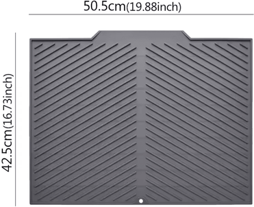 Inspire Essentials Silicone Drain Mat For Bar Sink And Kitchen Utensils l