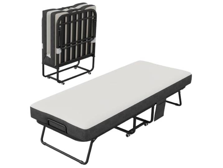 GarveeHome Klappbett Mit Matratze 79x190cm, 12,7 cm Memory-Schaum Gästebett klappbar auf Rollen - Stabiles Faltbett (bis 200 kg) - Platzsparendes Zustellbett für Erwachsene & Büro