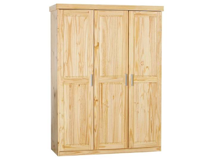 CALI - Armoire 3 Portes Bois Massif Naturel