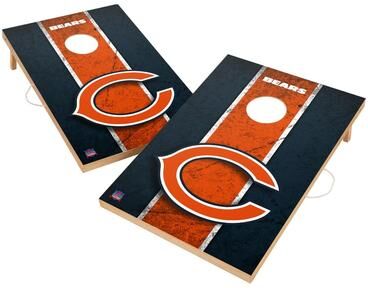 Skip's Garage Vintage Chicago Bears NFL Regulation 2x4 Cornhole Set