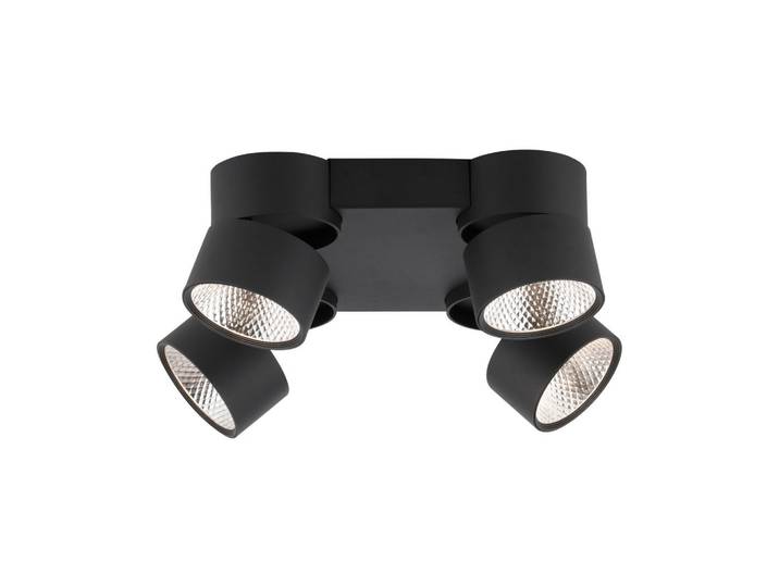 Neuhaus Pure Led-Deckenleuchte Pure-Nola, Schwarz, Metall, Kunststoff, 40.5x15.5x40.5 cm, Lampen & Leuchten, LED Beleuchtung, LED-Deckenleuchten