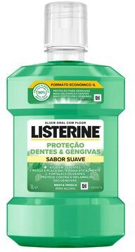 Listerine Elixir Proteção Dentes e Gengivas Sabor Suave 1000 ml