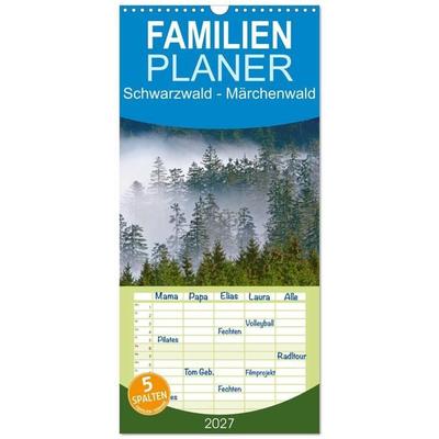 Familienplaner 2027 - Schwarzwald - Märchenwald mit 5 Spalten (Wandkalender, 21 x 45 cm) CALVENDO