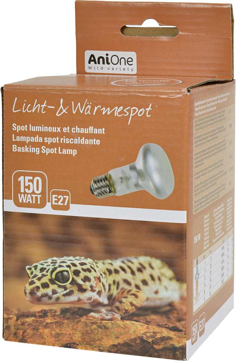 Anione Lampada Spot Riscaldante per Terrari 150W