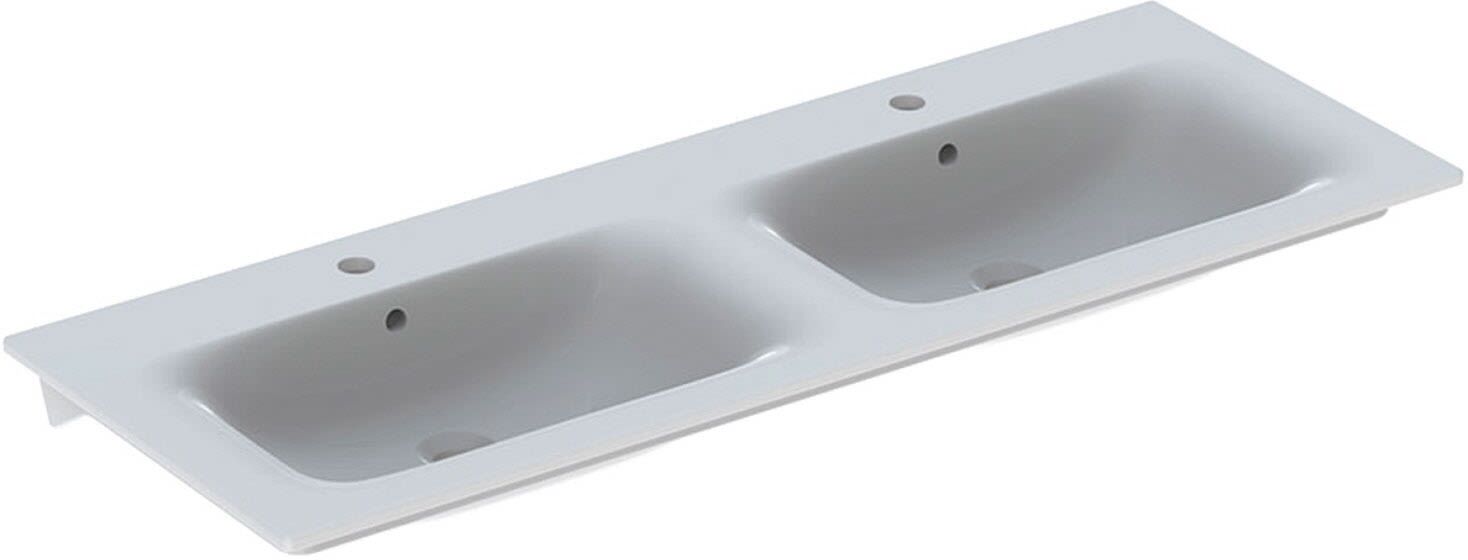 Geberit Renova Plan double furniture washbasin 130 x 48 cm 122230000