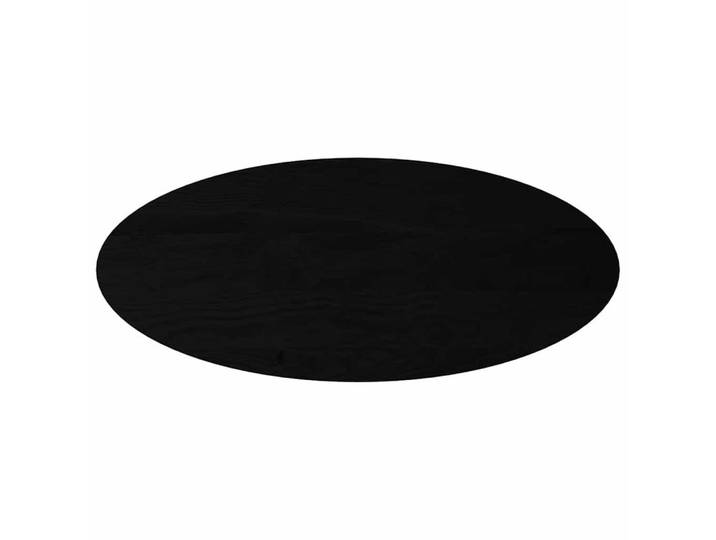 vidaXL Tischplatte Tischplatte Dunkelbraun 140x60x4 cm Massivholz Eiche Oval (1 St)
