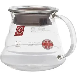 Hario Range Server V60-01 – 360 ml, Kaffeebereiter, Transparent