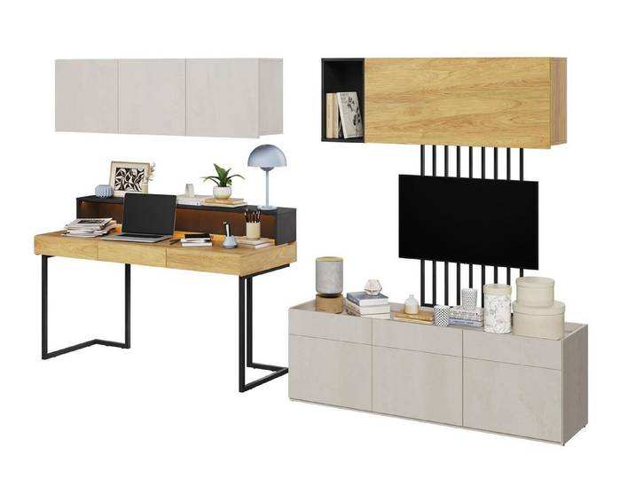 Compleo Jugendzimmer-Set Komplettes Set für Teenager-Zimmer, 8er-Set, TEEN FLEX