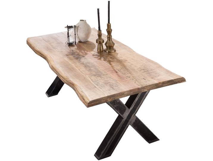 Esstisch Ralf Mango natur Massivholz B 160 T 90 cm