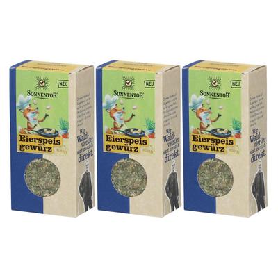 3x Sonnentor Gewzub Eiersp. 3x70 g Tee