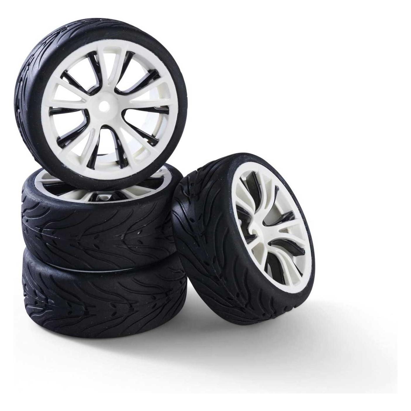 Carson 1:10 Räderset M-Design (4) weis/schwarz (500900183)