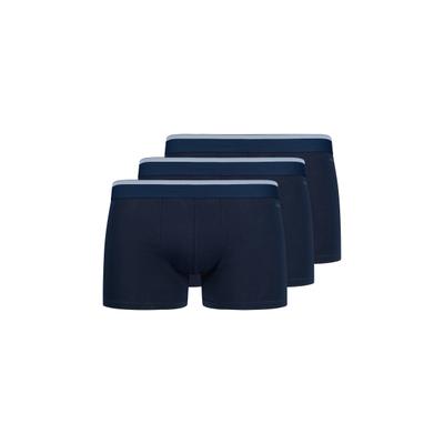 Slip SKINY "Cotton Multipack", Herren, Gr. L, blau (crown blau), Obermaterial: 95% Baumwolle, 5% Elasthan, unifarben mit Farbeinsatz, normal, Unterhosen Slip, klassisch, basic, elastisch, bequem, Baumwollmix