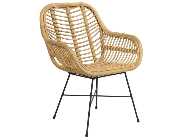 RATTANSTUHL Rattan Beige Canora