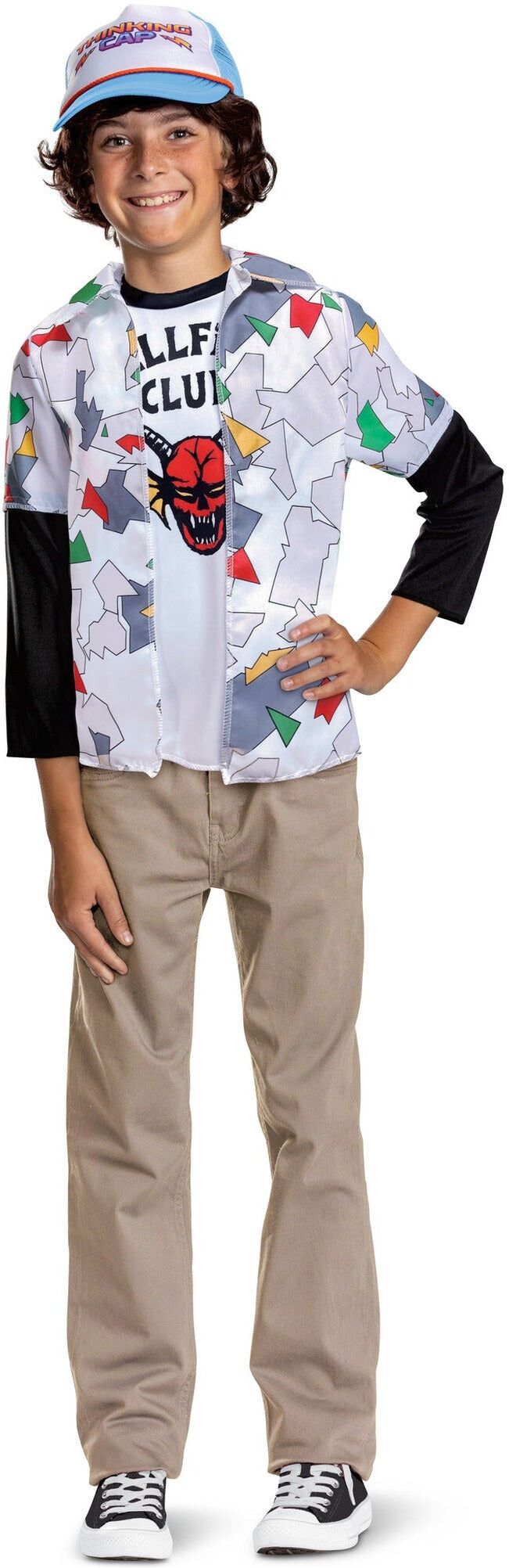 Stranger Things Dustin Costume for 7-8 Years - Officially Licensed - Jakks Pacific