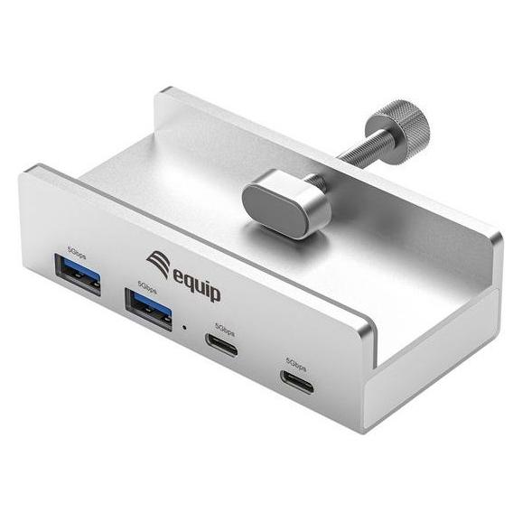 equip USB-Hub 4-Port 3.2/C->2xUSB-C 2xUSB-A 5Gpbs (USB-A, 4 Ports) (128967)