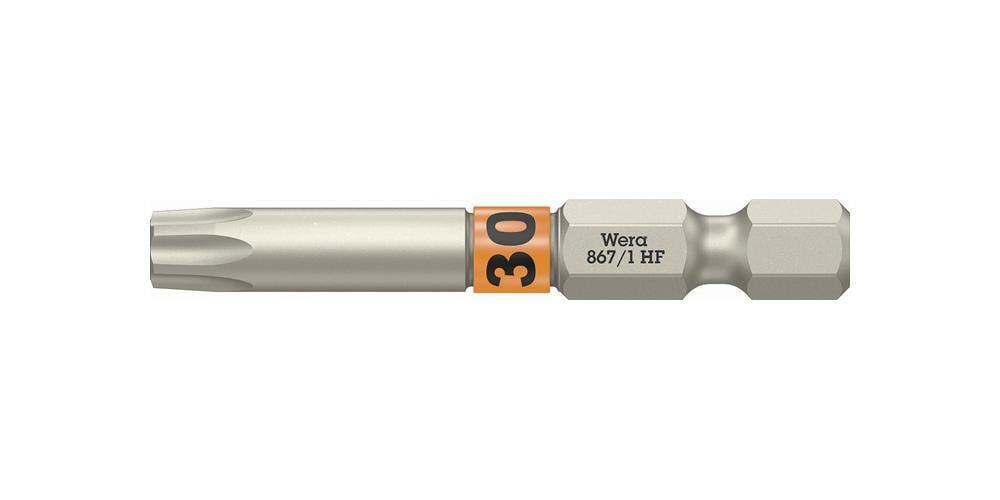 Wera Bit 867 TORX HF 1/4 TX 30, lengte 50 mm, met kleurensysteem