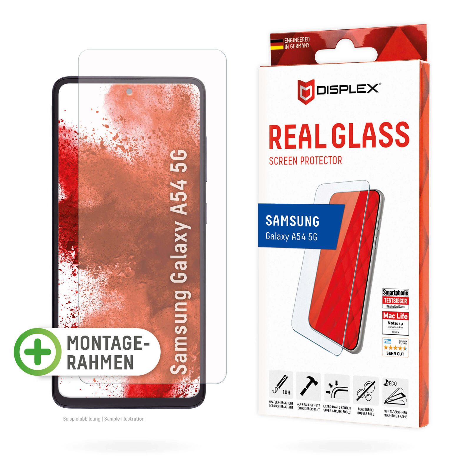DISPLEX Panzerglas Displayschutz für Samsung Galaxy A54 5G 01803