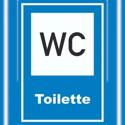 HB-Druck Toilette Aufkleber A5 (148x210mm)