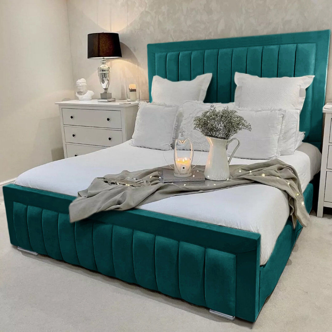 Canora Grey Alondrea Upholstered Panel Bed Mallard Single (3')