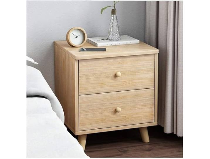 AZHKJKZH Nachttisch Nachttisch Aus Holz Mit 2 Schubladen Organizer Abnehmbare Montage Schlafzimmer Beistelltisch Wohnzimmer Schlafzimmer(B)
