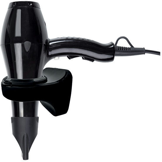 Medial Yul Pro Fit asciugacapelli nero con supporto