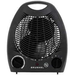 Grunkel Heizung Schwarz 2000 W, Heizlüfter, Schwarz