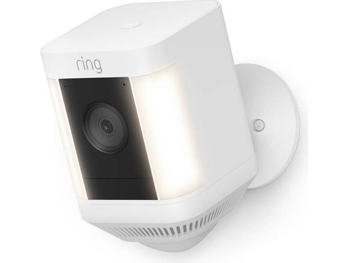 Caméra de surveillance - RING - Spotlight Cam Plus - HD 1080p - Vision nocturne couleur - Audio bidirectionnel