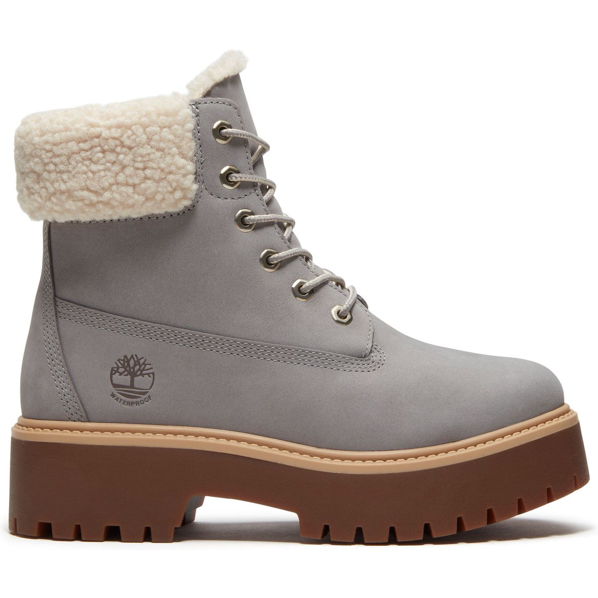 Timberland Womens Mid Warm Lined Waterproof Boot md gry nubuck 8 Wide Fit TB0A2PU6EL81-8-Wide Fit